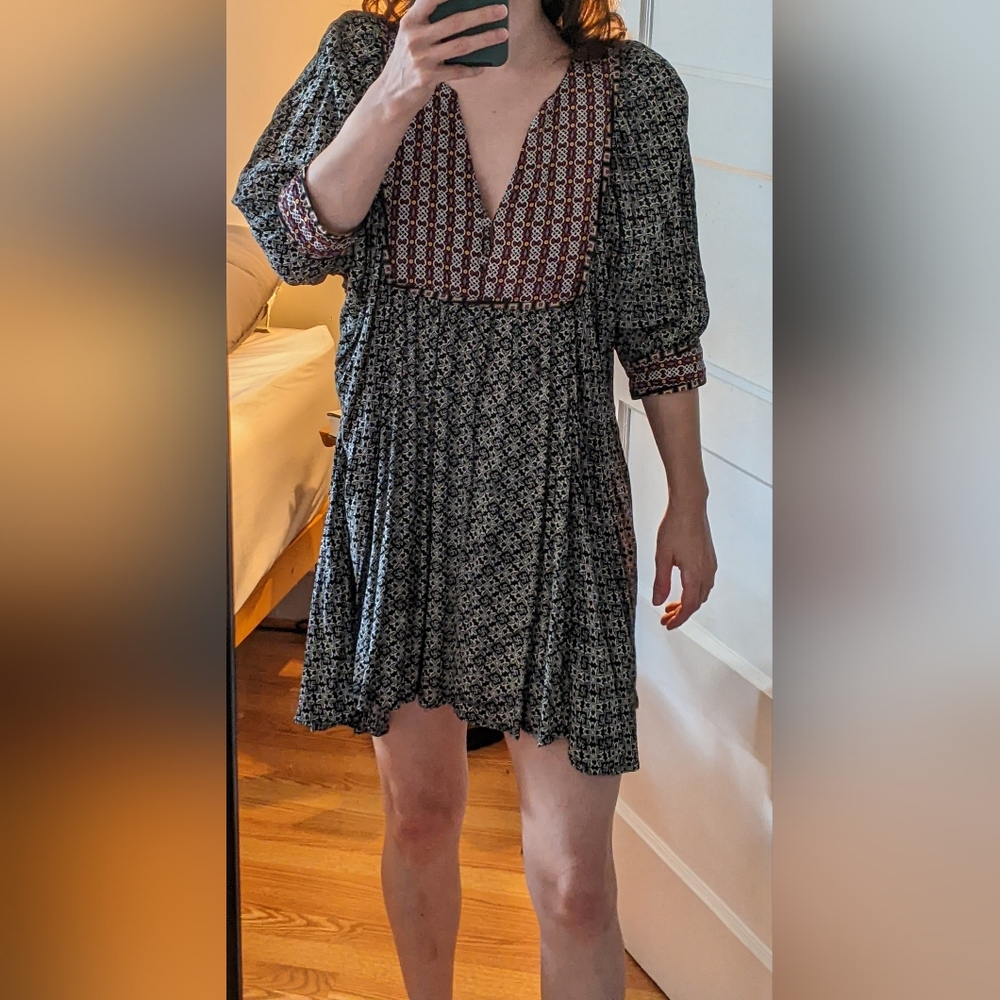 XS Altar's State flowy dress with 3/4 sleeves
